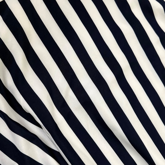 Petal + Pup Navy Blue White Striped Maxi Skirt High Waisted Full Length Small - Picture 5 of 9